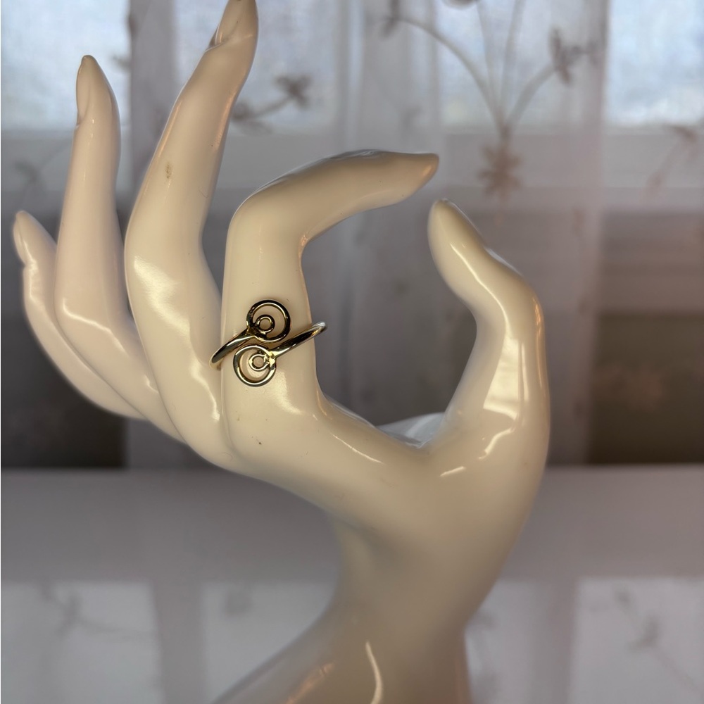 Silver Double Spiral Wrap Ring